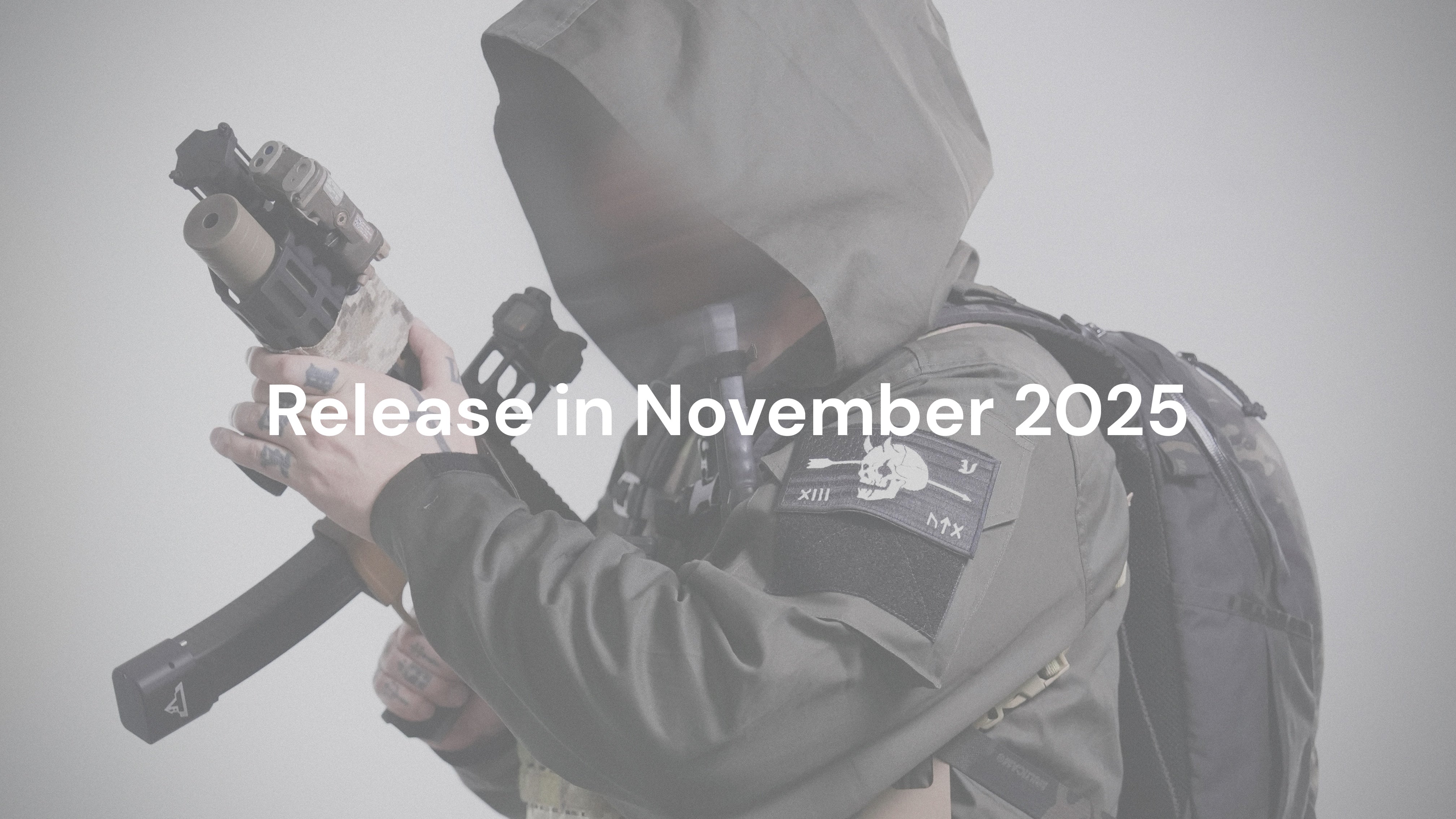 ボルクタクティカルギア　フード付きジャケット L 黒/グレー 2025年11月入荷予定 – VOLK TACTICAL GEAR