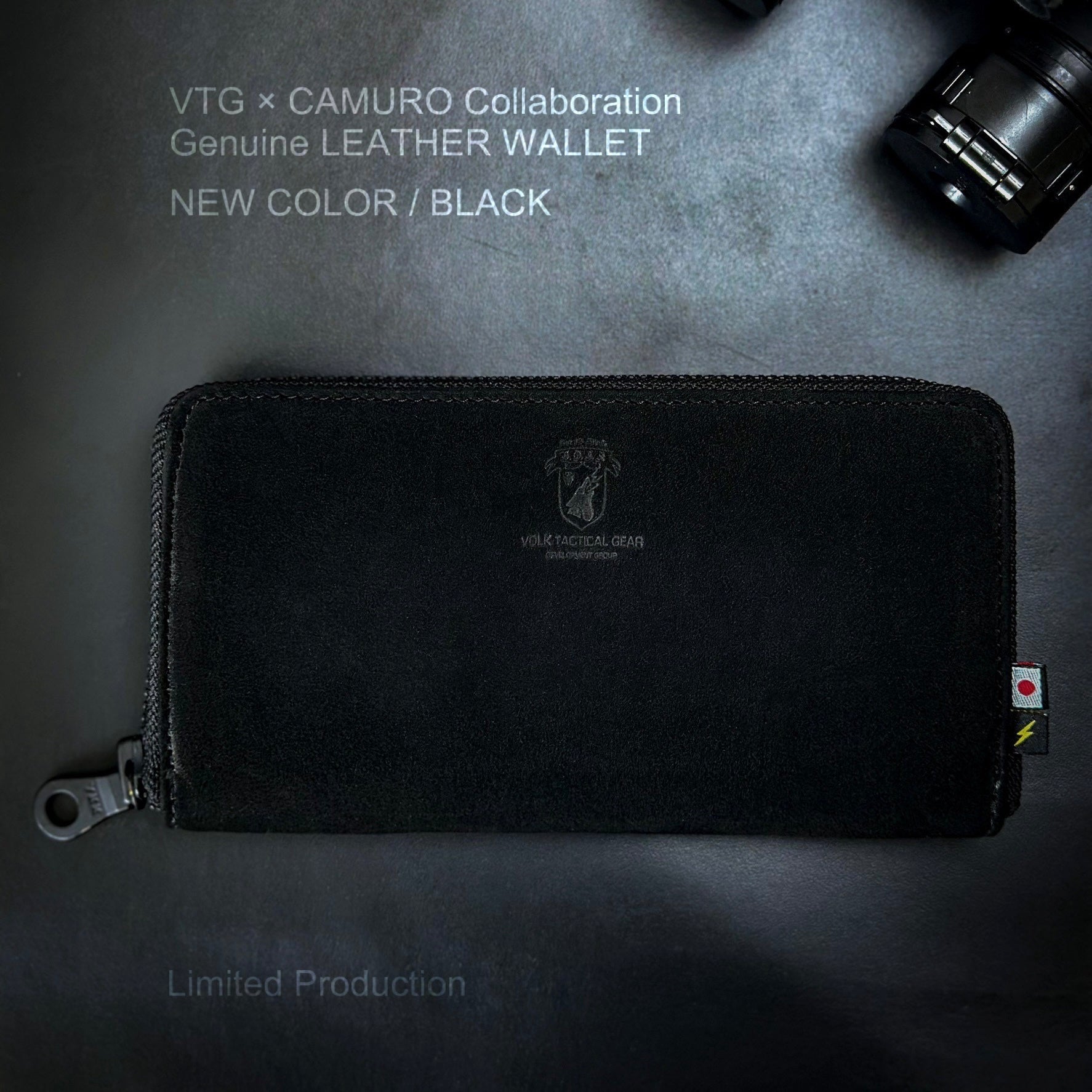 VTG × CAMURO LEATHER WALLET / BK – VOLK TACTICAL GEAR