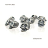 SKULL BEAD / ANTIQUE SILVER