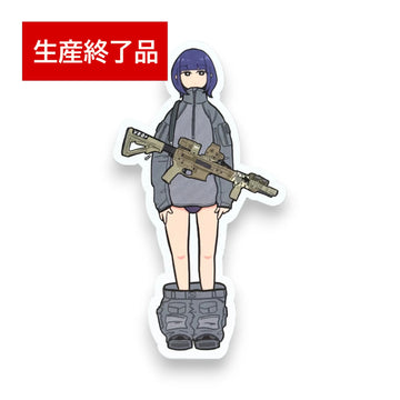 VTG × 3MI Combat Shirts Girl Sticker