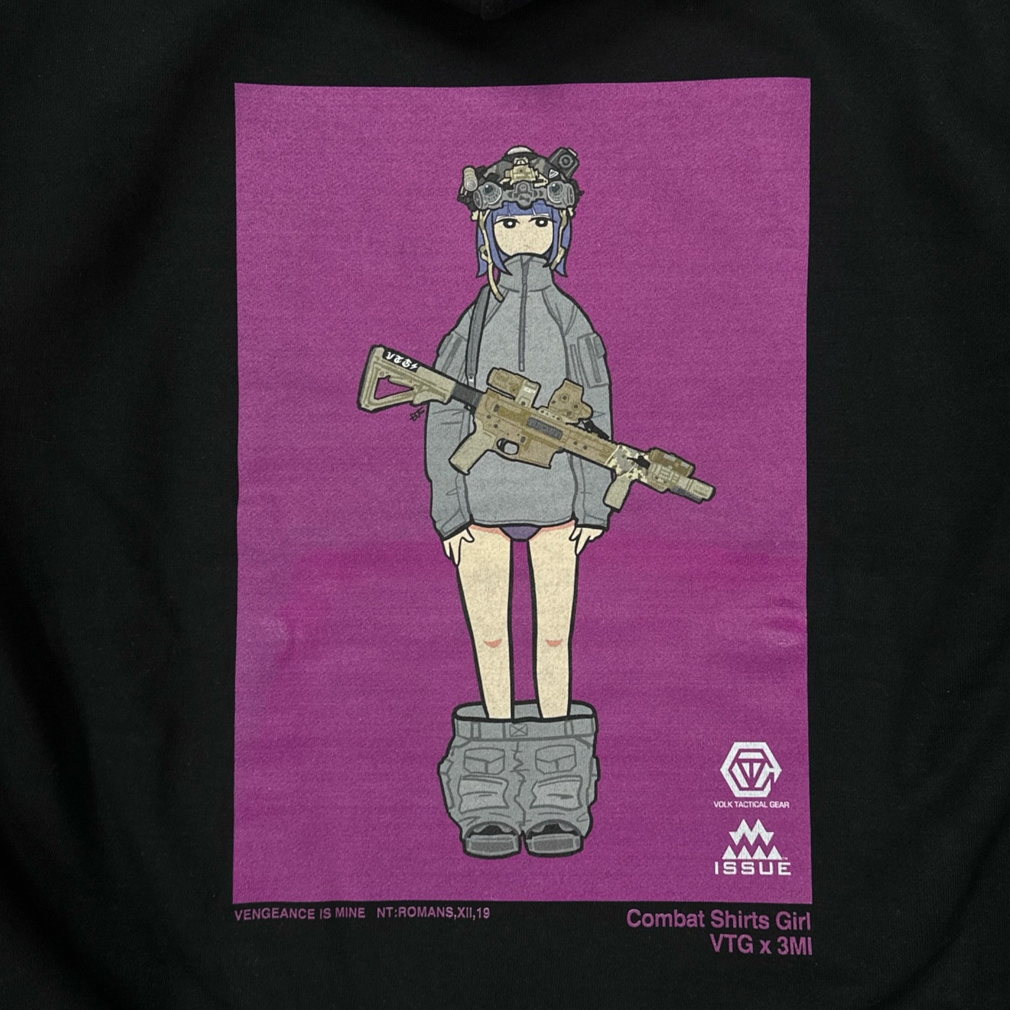 VTG × 3MI Combat Shirts Girl / Helmet ver 10oz Hoodie – VOLK TACTICAL GEAR