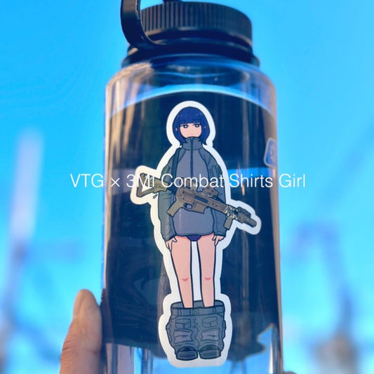 VTG × 3MI Combat Shirts Girl Sticker