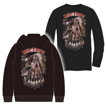 【受注生産】VTG × HAMOTO RED TRIBE Long sleeve & HOODIE
