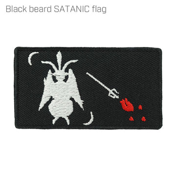 Black beard SATANIC flag