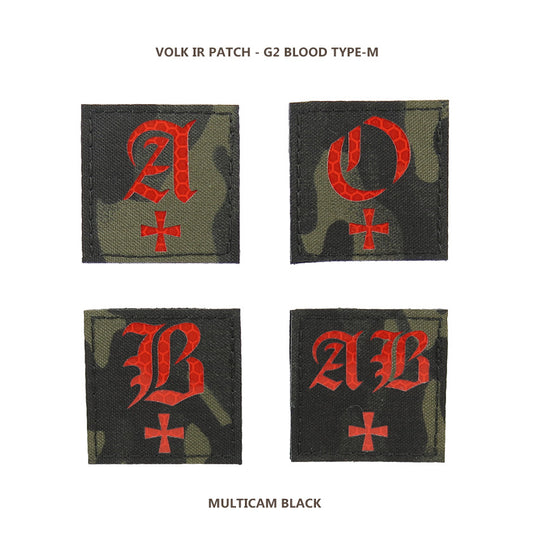 IR PATCH / G2 BLOOD TYPE-M / MC BLACK