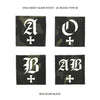 NIGHT GLOW PATCH / G2 BLOOD TYPE-M / MC BLACK
